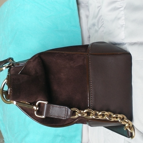 TIFFANY & Co Italian Leather & Suede Handbag - Picture 5 of 12